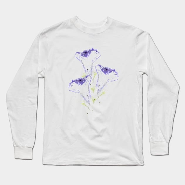 trace of  bell flowers Long Sleeve T-Shirt by lisenok